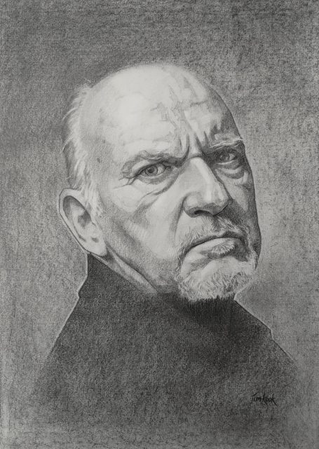 Stern Man without Much Hair by Jim Kook