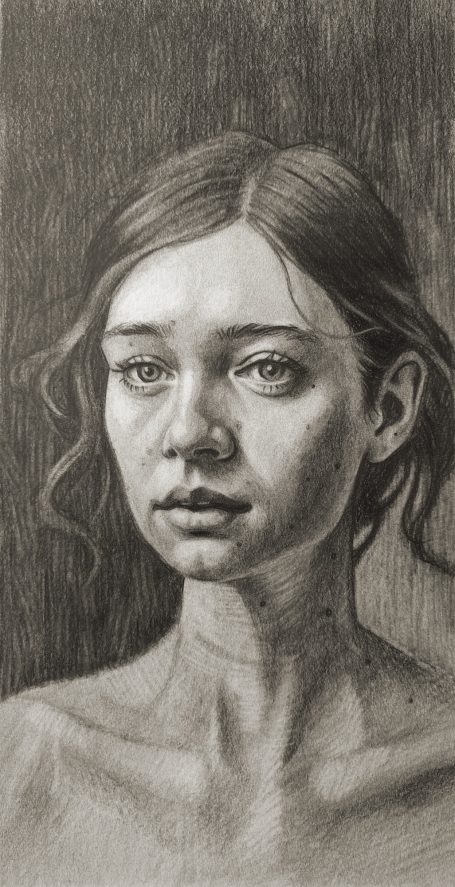 Girl with Brown Hair by Jim Kook