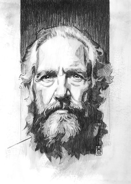man with beard by jim kook