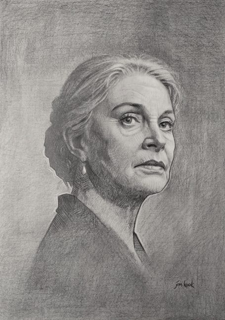 Lady with Greying Hair by Jim Kook