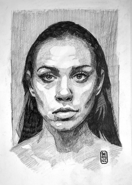 young woman by jim kook